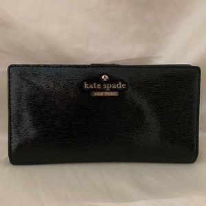 Kate Spade Cedar St. Stacy Wallet Black Patent